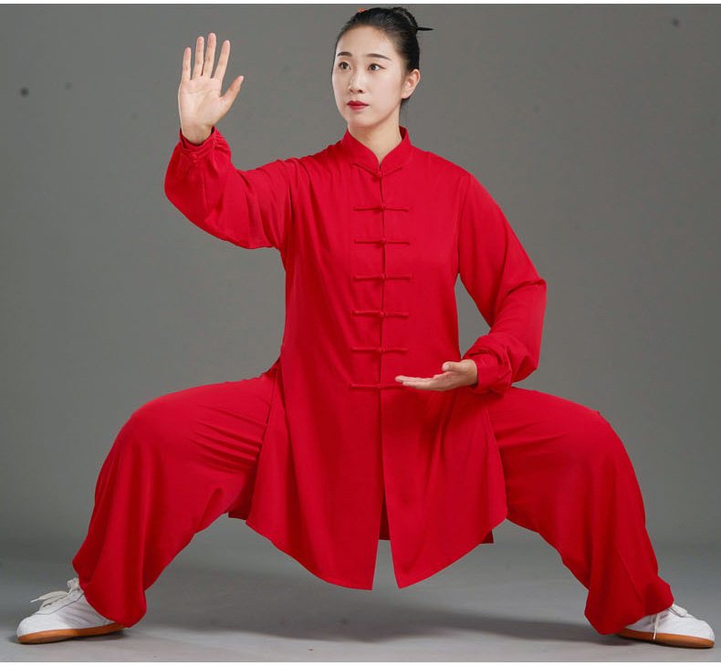 Pearl Silk Tai Chi Uniform Kung Fu Clothes Men Women