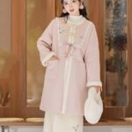 Pink Coat Womens Chinese Style Hanfu Dress
