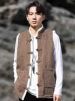 Plus Velvet Mens Vest Sleeveless Tang Suit Jacket
