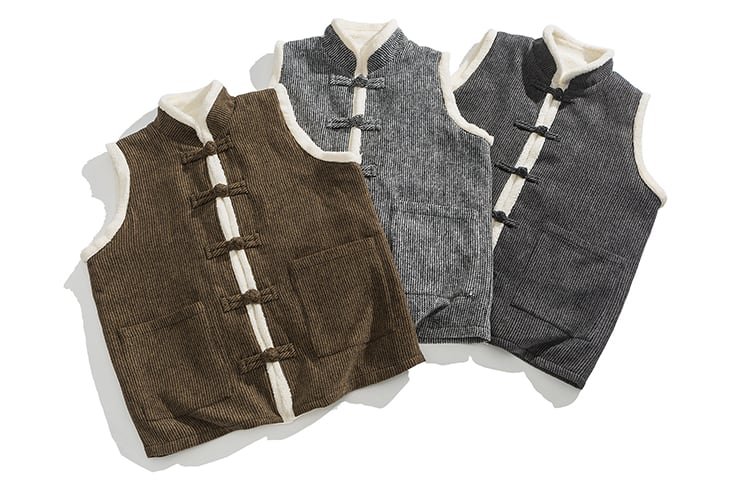 Plus Velvet Mens Vest Sleeveless Tang Suit Jacket