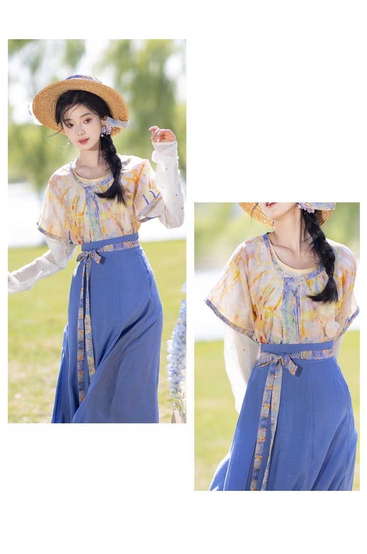 Pretty Summer Dresses Tang Style Hanfu Dress