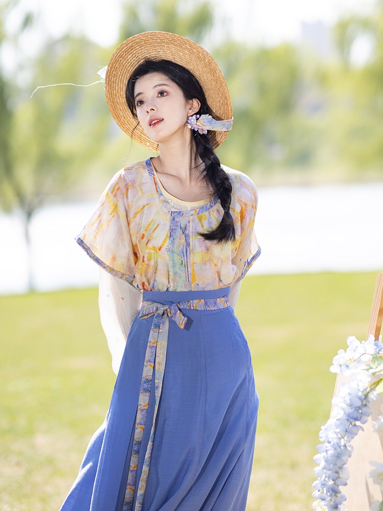 Pretty Summer Dresses Tang Style Hanfu Dress
