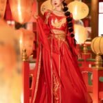 Red Chinese Traditional Dress Dunhuang Princess Hanfu