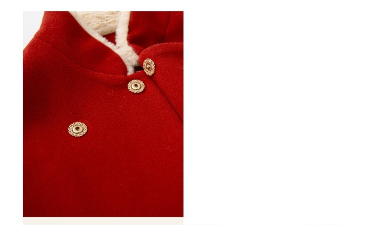 Red Coat Women Plush Hanfu Cloak Winter