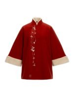 Red Coat Women Plush Hanfu Cloak Winter - Image 5
