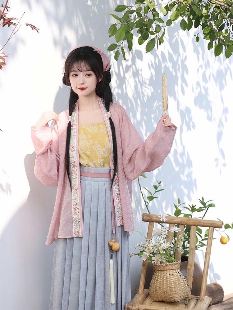 Retro Dress Floral Spring Hanfu Female