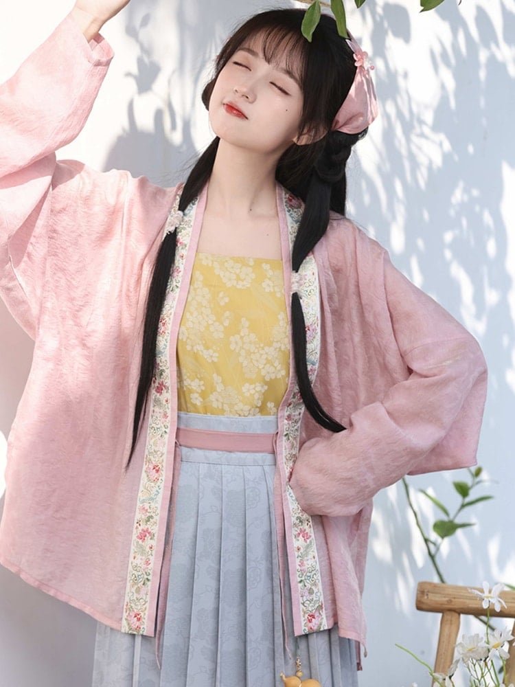 Retro Dress Floral Spring Hanfu Female