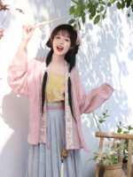 Retro Dress Floral Spring Hanfu Female
