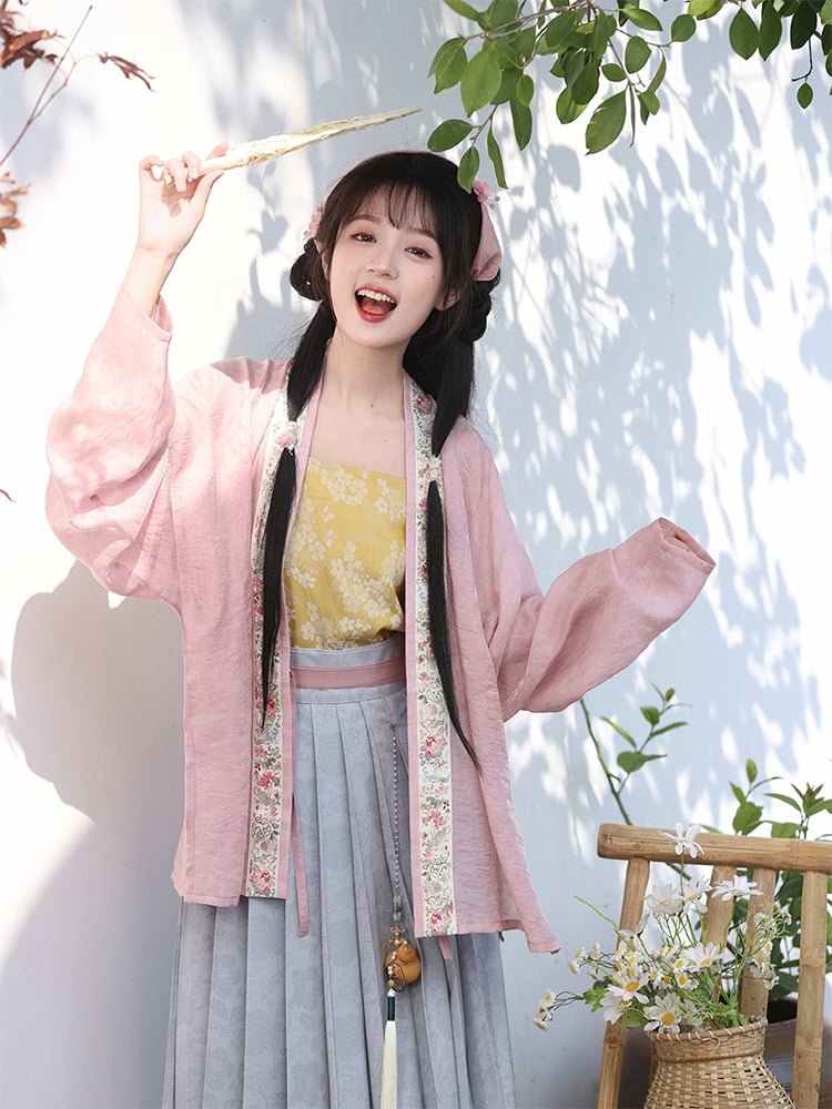 Retro Dress Floral Spring Hanfu Female
