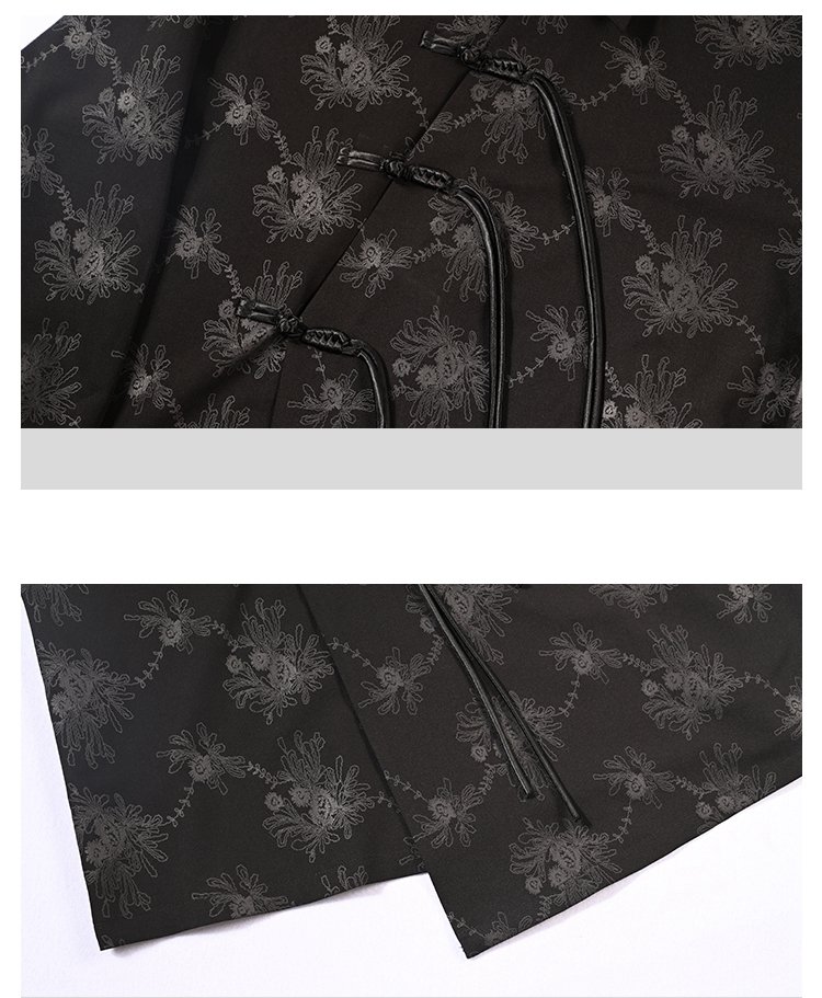 Retro Long Sleeve Women's Black Shirt