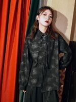 Retro Long Sleeve Women’s Black Shirt - Image 3