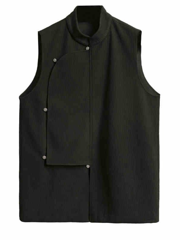 Retro Mens Waistcoat Tang Suit Sleeveless Vest