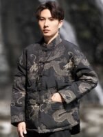 Retro Padded Jacket Men’s Winter Cotton Coat