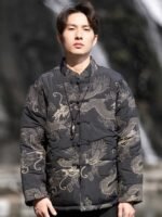 Retro Padded Jacket Men’s Winter Cotton Coat - Image 3