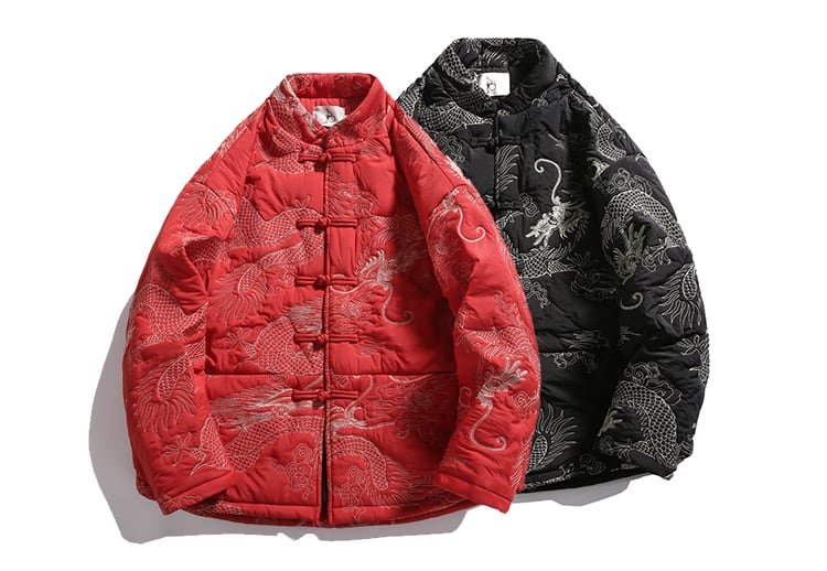 Retro Padded Jacket Men's Winter Cotton Coat