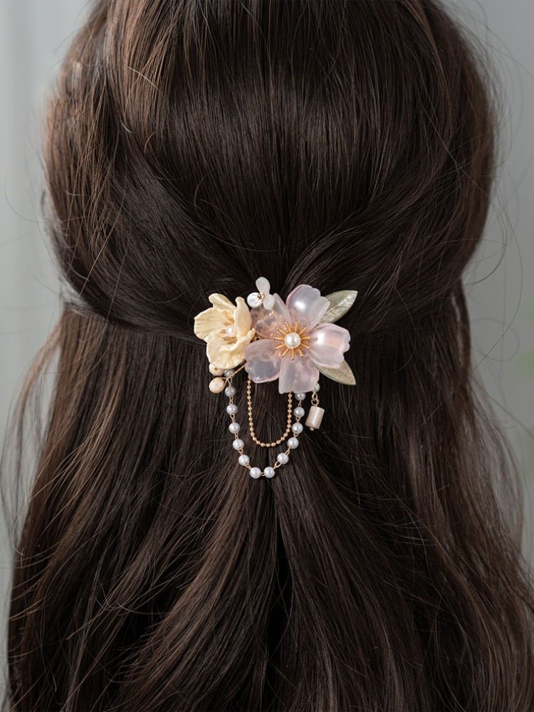Sakura Flowes Hair Clip For Qipao Hanfu