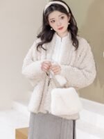 Short Coat Womens Chinese Style Modern Hanfu Winter