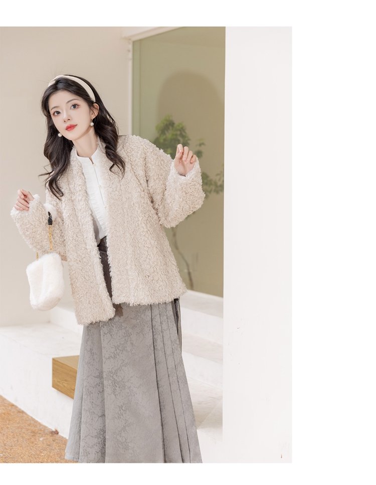 Short Coat Womens Chinese Style Modern Hanfu Winter