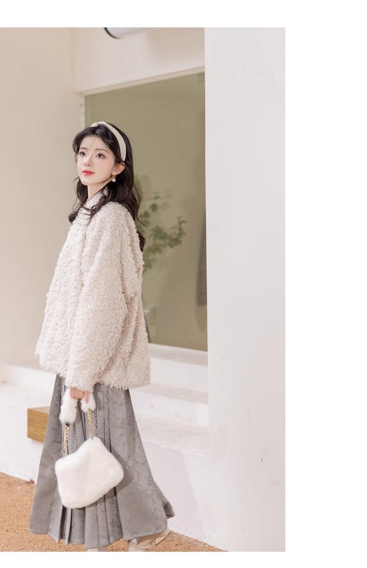 Short Coat Womens Chinese Style Modern Hanfu Winter
