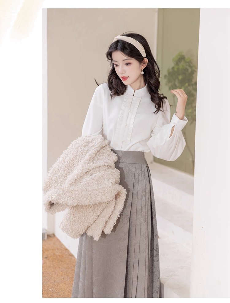 Short Coat Womens Chinese Style Modern Hanfu Winter