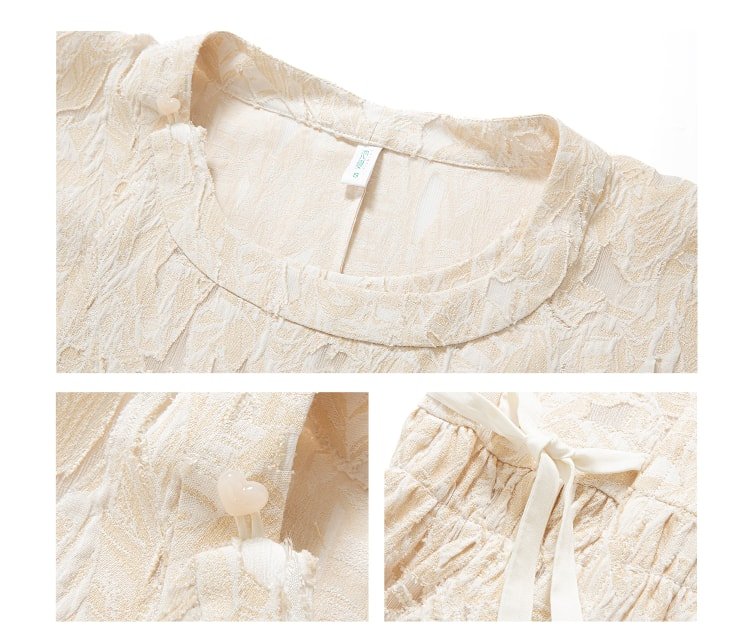 Short Sleeve Dress Modern Ming Style Hanfu