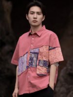Short Sleeved Shirts For Men Retro Top - Image 2