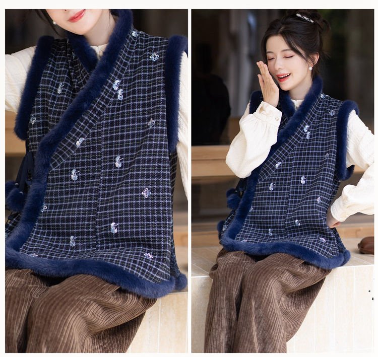 Sleeveless Hanfu Coat Tang-Style Vest