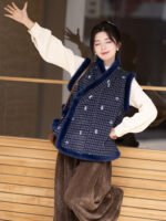Sleeveless Hanfu Coat Tang-Style Vest - Image 3