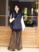 Sleeveless Hanfu Coat Tang-Style Vest