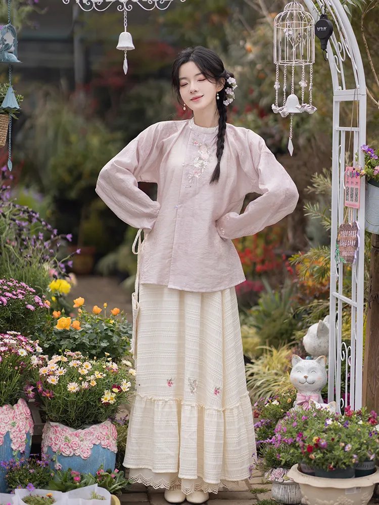 Spring Dress Embroidered Fashion Hanfu Set