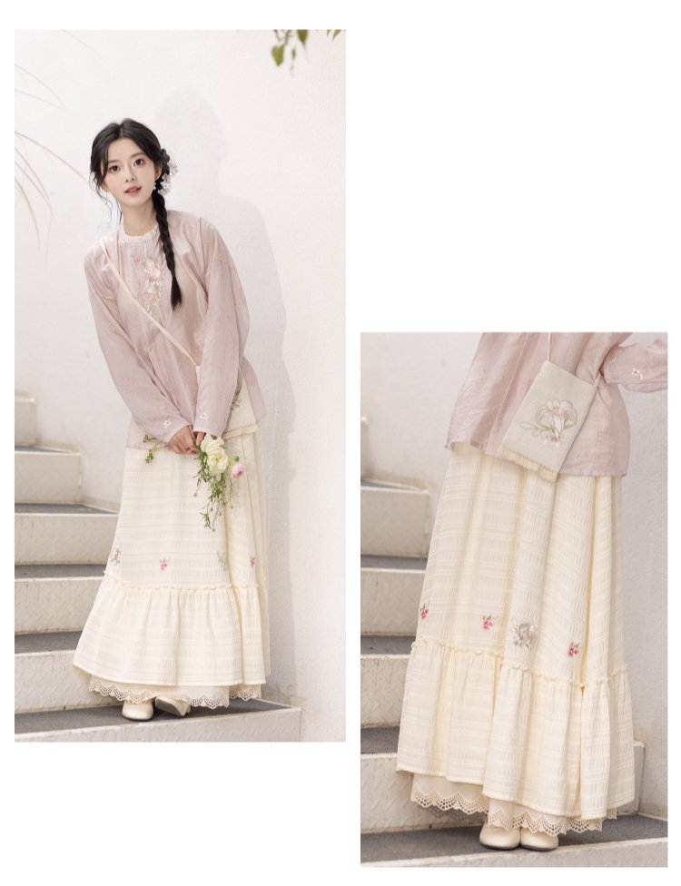 Spring Dress Embroidered Fashion Hanfu Set