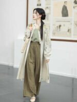 Spring Hanfu?Long Shirt Wide-Leg Pants Women