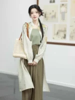 Spring Hanfu?Long Shirt Wide-Leg Pants Women - Image 4