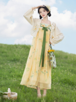 Summer Hanfu Dress Light Yellow Dress - Image 2