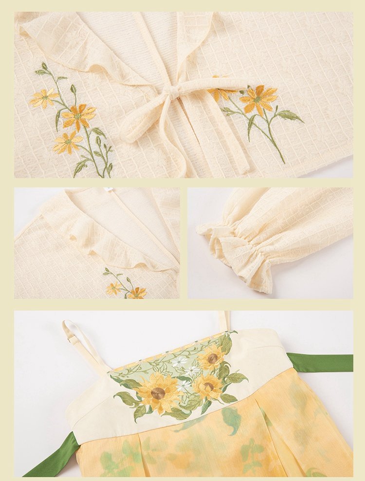 Summer Hanfu Dress Light Yellow Dress