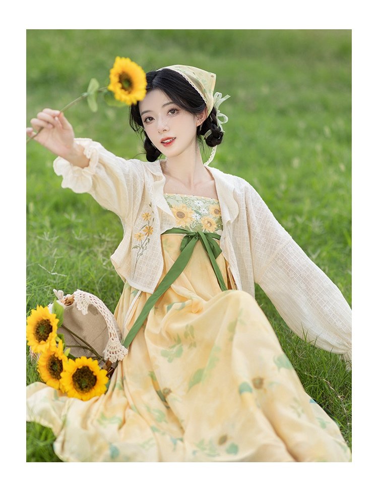 Summer Hanfu Dress Light Yellow Dress
