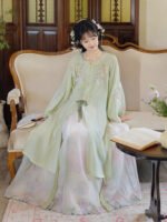 Summer Hanfu Elegant Embroidered Hanfu Set - Image 4