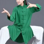 Summer Ice Silk Tai Chi Uniform For Women And Men
