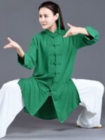 Summer Ice Silk Tai Chi Uniform For Women And Men