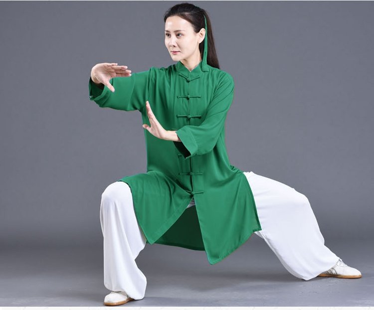Summer Ice Silk Tai Chi Uniform For Women And Men