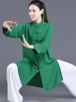 Summer Ice Silk Tai Chi Uniform For Women And Men - Image 3