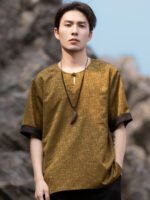 Summer Shirts Men Loose Casual Tang Shirt