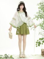 Summer Short Hanfu Dress with Embroidery