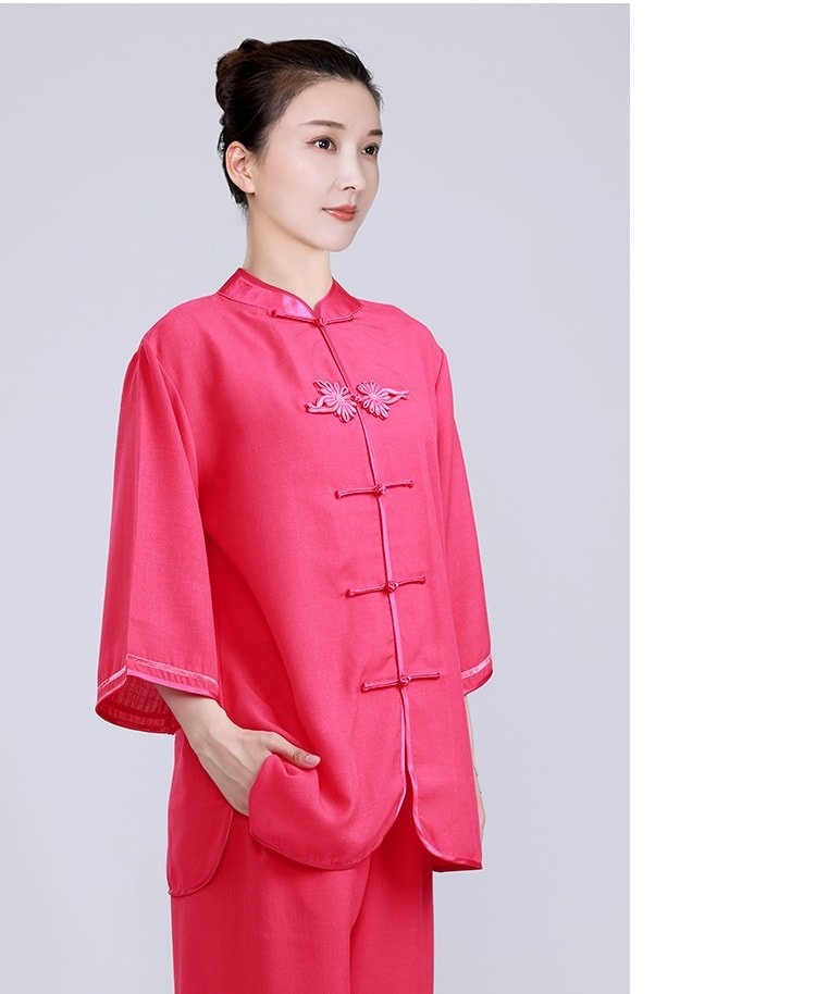 Summer Tai Chi Uniform Breathable Kung Fu Outfit