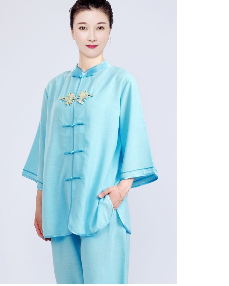 Summer Tai Chi Uniform Breathable Kung Fu Outfit