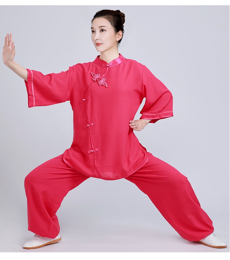 Summer Tai Chi Uniform Breathable Kung Fu Outfit