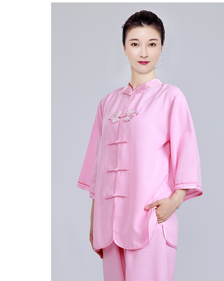 Summer Tai Chi Uniform Breathable Kung Fu Outfit