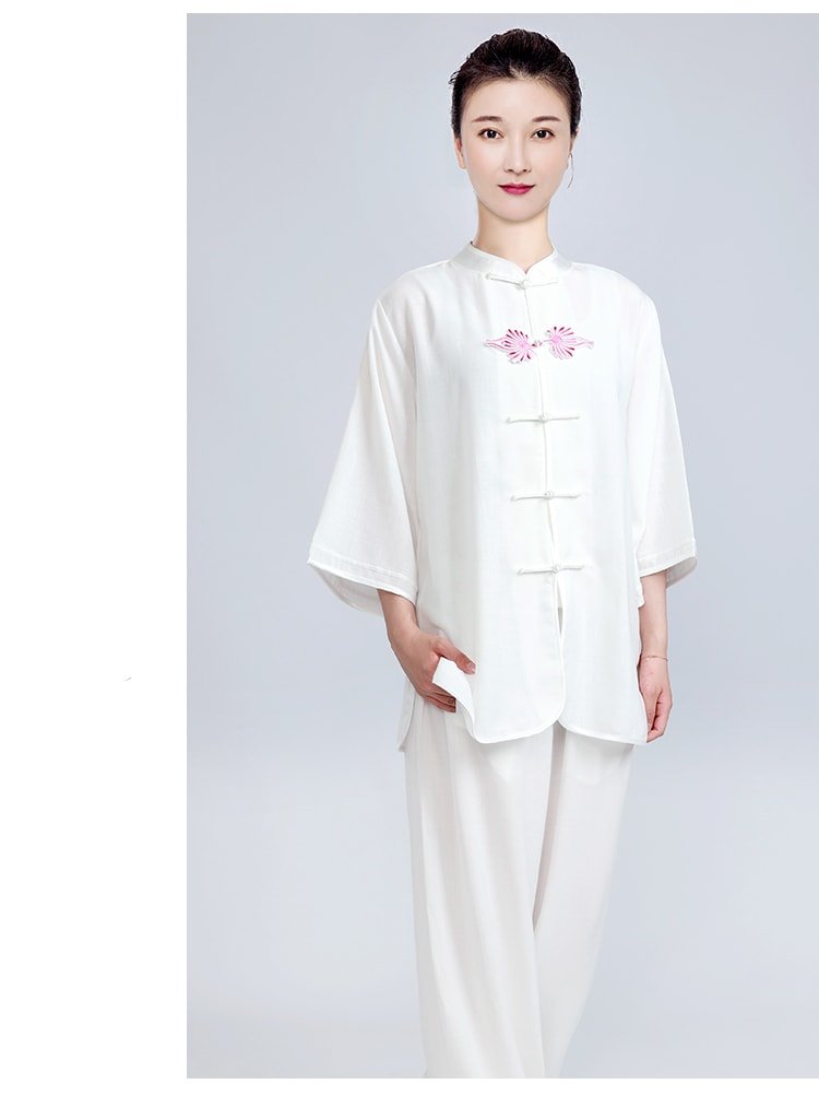 Summer Tai Chi Uniform Breathable Kung Fu Outfit