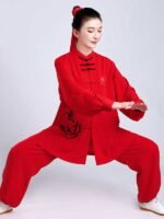 Tai Chi Clothing Cotton Ba Duan Jin Training Suit - Image 2
