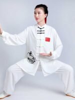 Tai Chi Clothing Cotton Ba Duan Jin Training Suit - Image 3